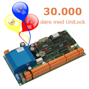 30.000 døre med UniLock, UniLock adgangskontrol, Unitek