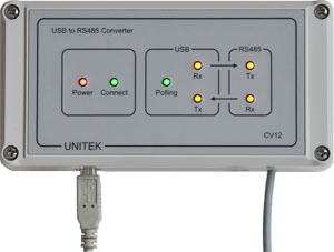 CV12, USB til RS485 konverter, UniLock adgangskontrol, Unitek